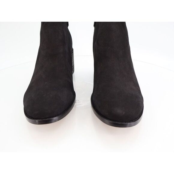 Eileen Fisher Melrose Ankle Booties Womens 9 Black Nubuck Block Heel zip up - Picture 8 of 14